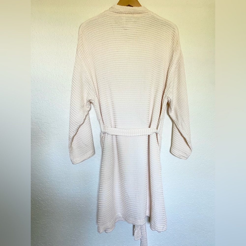 Ettitude Waffle Bamboo Cream Robe - Picture 5 of 11